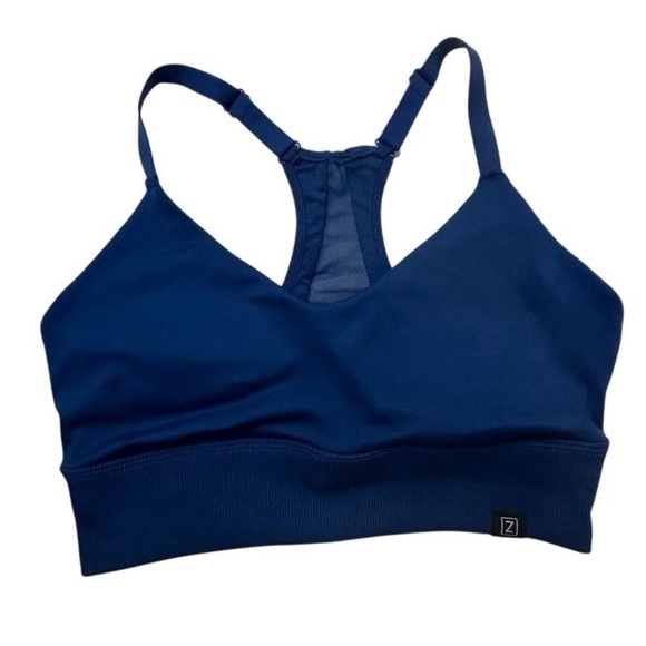 Zobha Women's High Support Sports Bra Blue Size M Adjustable Straps - Picture 1 of 5